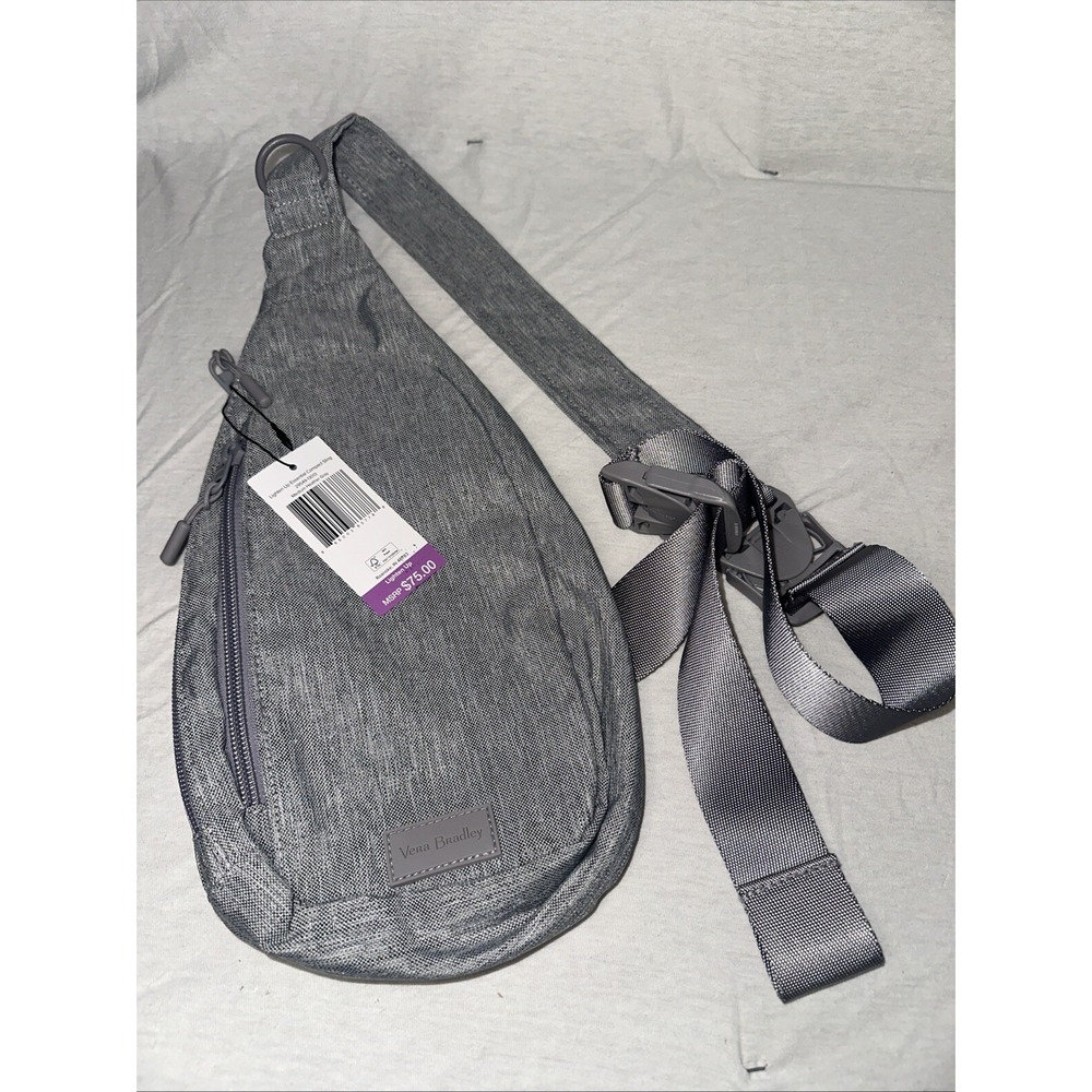 VERA BRADLEY sling bag/crossbody bag. Gray